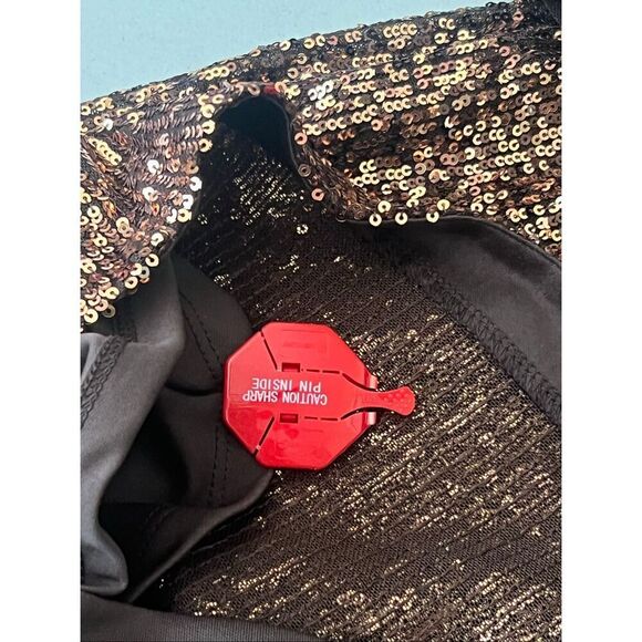 New Ramy Brook Copper Ombré Sequin Lila Dress, Long Sleeve Cocktail- Size 6 - Picture 15 of 15